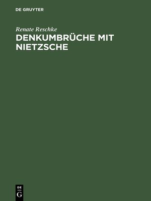 cover image of Denkumbrüche mit Nietzsche